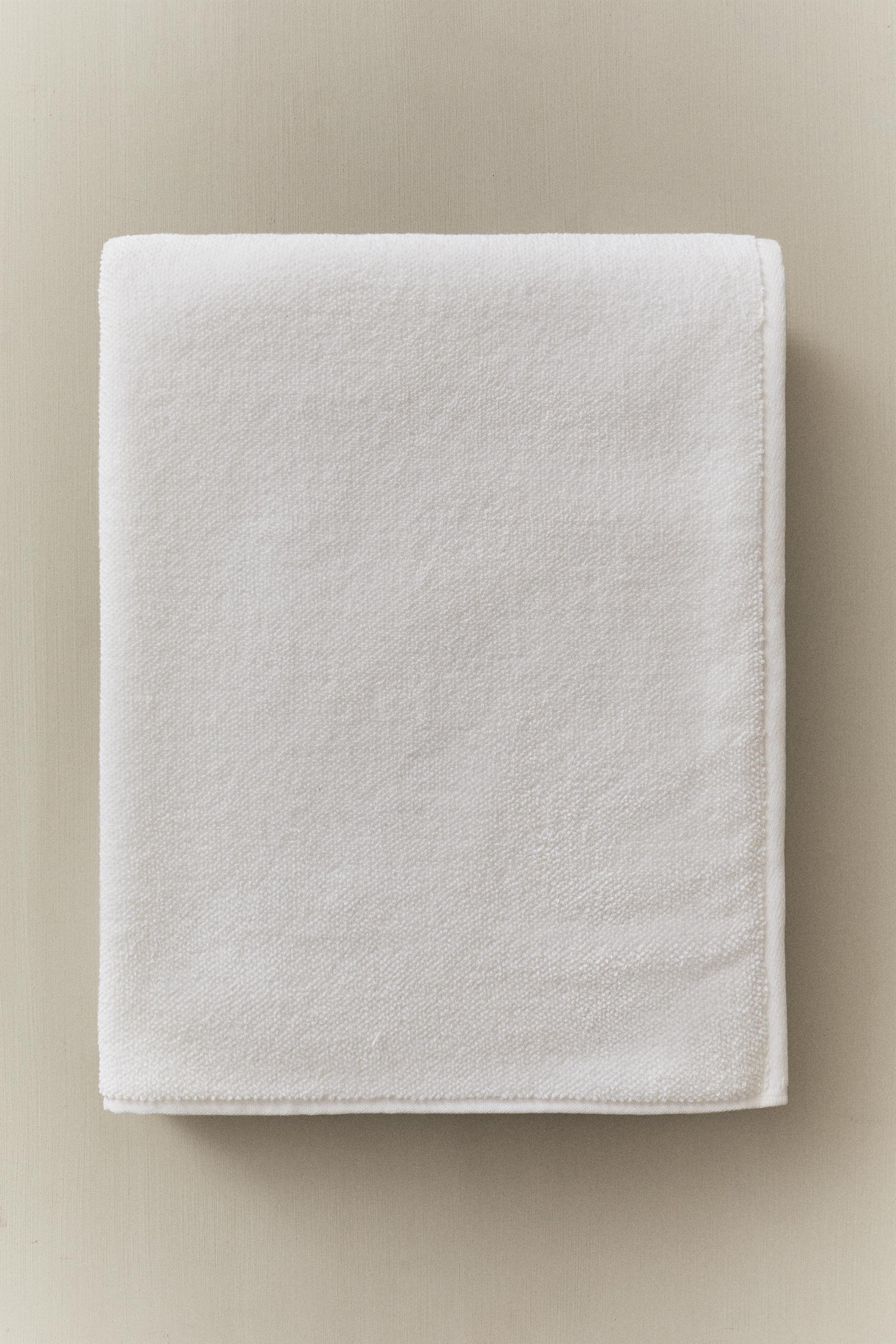 RICE STITCH COTTON BATH TOWEL